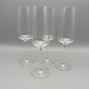 Villeroy & Boch Ovid Champagne Glasses 9" Toasting Flute Set Of 4